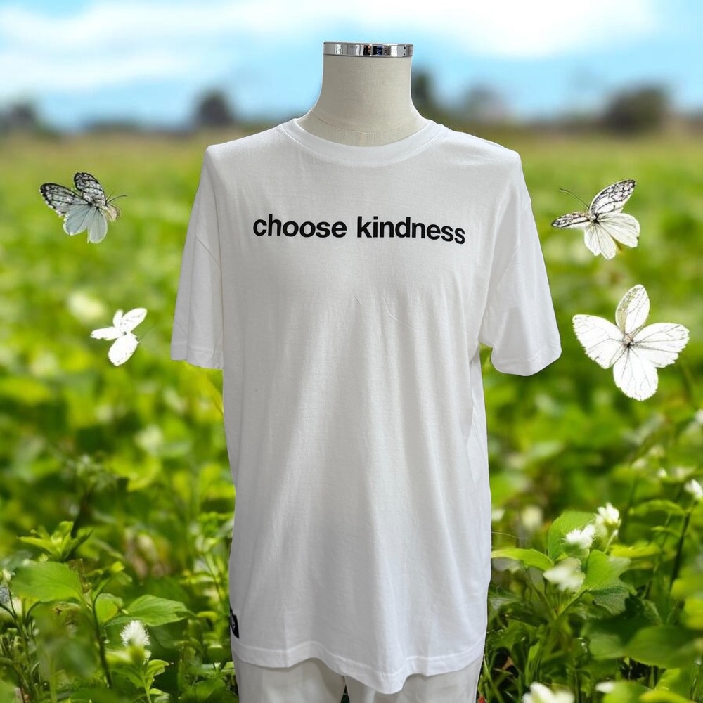 Queer Eye Choose‎ Kindness Tee SZ M White Cotton Graphic Pride Casual Streetwear